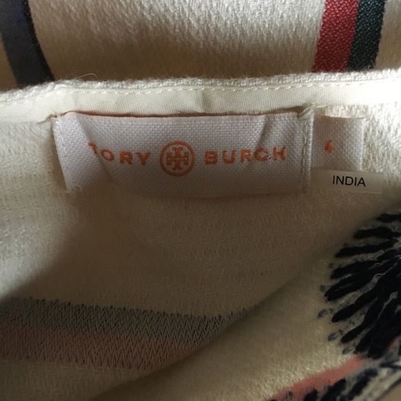 Tory Burch Sz 4 ‘Blaine’ Linen Embroidered Dress - Picture 5 of 8